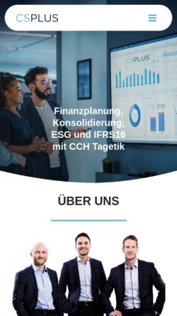 Vorschau der mobilen Webseite www.csplus.at, CSplus GmbH