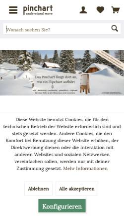 Vorschau der mobilen Webseite www.pinchart.de, Pinchart GmbH