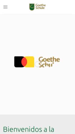 Vorschau der mobilen Webseite www.goethe.edu.ar, Goethe-Schule Buenos Aires
