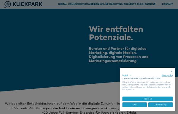 Vorschau von klickpark.de, Klickpark GmbH & Co. KG