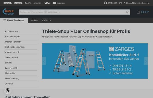 Vorschau von www.thiele-shop.com, Thiele-Shop