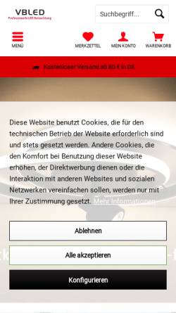 Vorschau der mobilen Webseite www.barite.de, Barite International GmbH