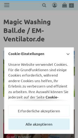 Vorschau der mobilen Webseite www.em-ventilator.de, Lee Food Consulting