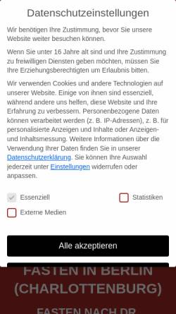 Vorschau der mobilen Webseite fastenwandernwellness.de, Fastenwandern