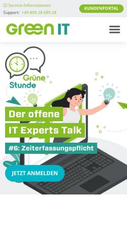 Vorschau der mobilen Webseite www.greenit.systems, Green IT - Das Systemhaus GmbH