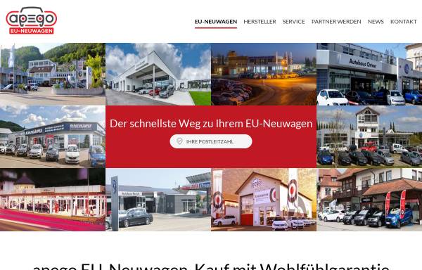 Vorschau von www.apego-eu-neuwagen.de, apego EU-Neuwagen