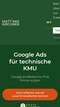 Vorschau der mobilen Webseite mkirchner.de, Matthias Kirchner