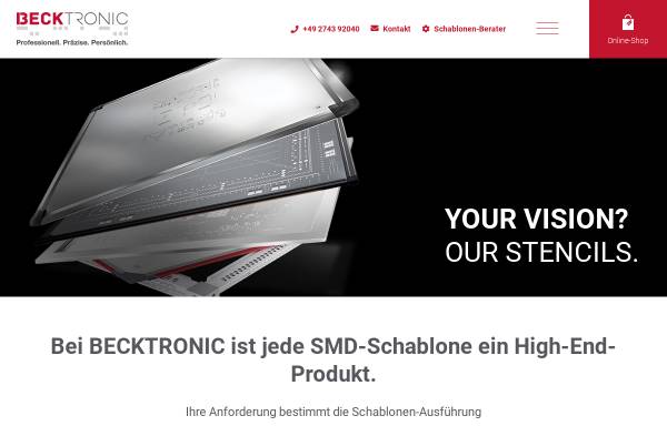 Vorschau von www.becktronic.de, BECKTRONIC GmbH