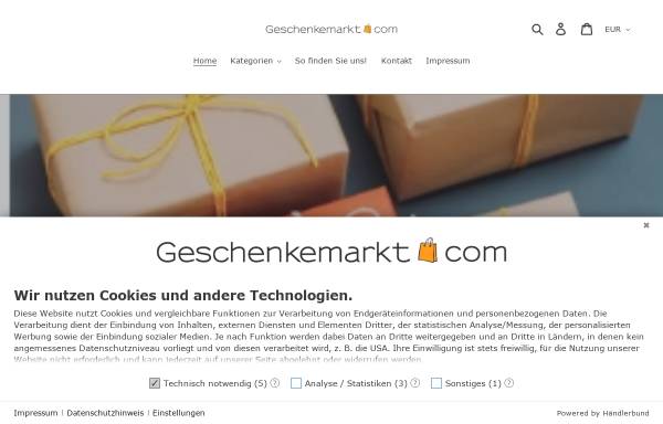 Vorschau von geschenkemarkt.com, Geschenkemarkt