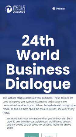Vorschau der mobilen Webseite world-business-dialogue.com, World Business Dialogue