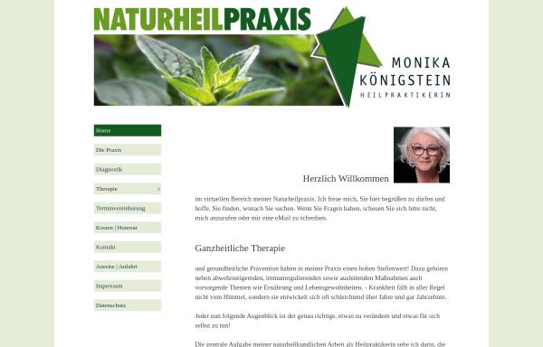 Vorschau von www.naturheilpraxis-monika-koenigstein.de, Naturheilpraxis Monika Königstein