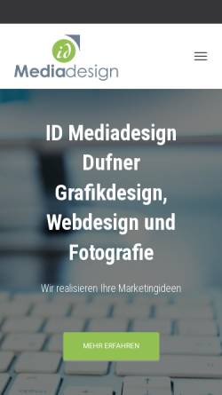 Vorschau der mobilen Webseite i-dufner.de, ID Mediadesign Dufner