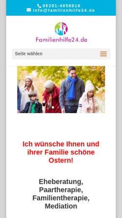 Vorschau der mobilen Webseite familienhilfe24.de, Familienhilfe24.de