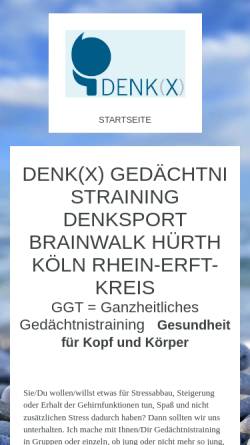 Vorschau der mobilen Webseite www.denkxwillms.de, Denk(x)