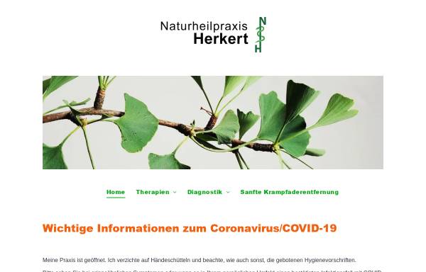 Vorschau von www.naturheilpraxis-herkert.de, Naturheilpraxis Herkert