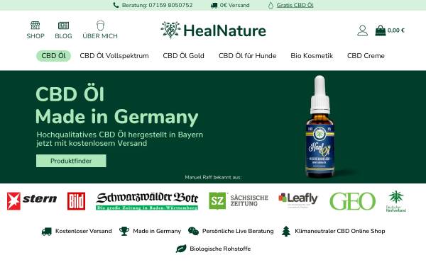 Vorschau von heal-nature.com, MRG UG (haftungsbeschränkt)