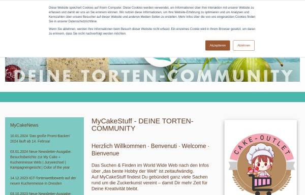 Vorschau von www.mycakestuff.de, MyCakeStuff UG (haftungsbeschränkt)