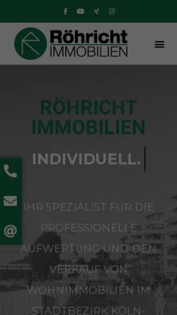 Vorschau der mobilen Webseite www.roehricht-immobilien.de, Röhricht Immobilien