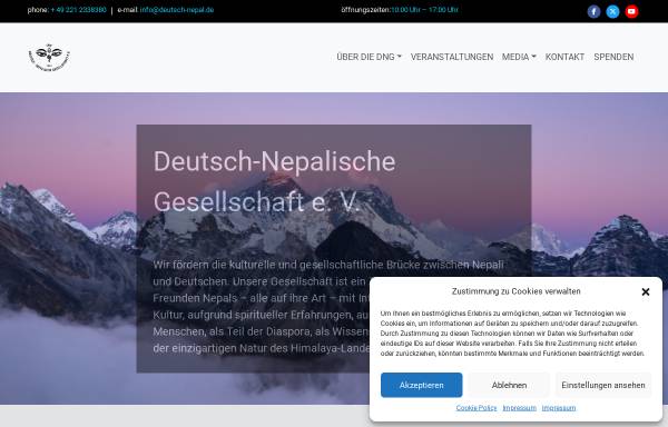 Vorschau von www.deutsch-nepal.de, Deutsch-Nepalesische Gesellschaft e.V.