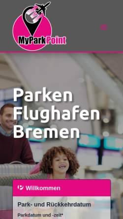 Vorschau der mobilen Webseite www.myparkpoint.de, MyParkPoint