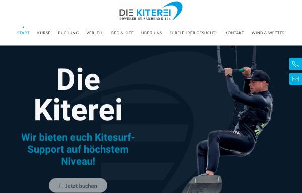 Vorschau von www.kiterei.de, Die Kiterei powered by Sandbank 134