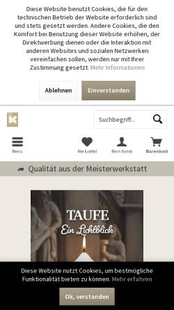 Vorschau der mobilen Webseite wachs-kraus.de, Wachs - Kraus OHG