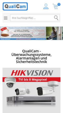 Vorschau der mobilen Webseite www.qualicam.de, Qualicam GmbH