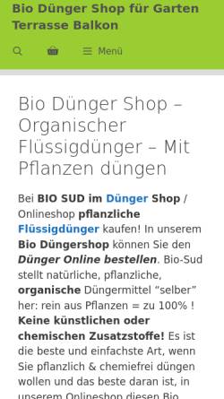 Vorschau der mobilen Webseite bio-sud.de, Bio Sud