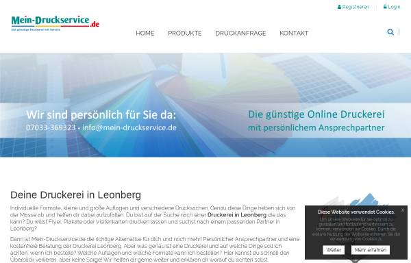 Vorschau von www.mein-druckservice.de, mein-druckservice - Princoso GmbH
