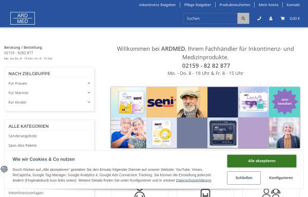 Vorschau von www.ardmed.de, ARDMED