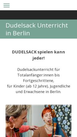 Vorschau der mobilen Webseite dudelsackunterricht.jimdofree.com, Dudelsack Unterricht - Andrea Hotzko