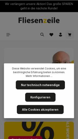 Vorschau der mobilen Webseite fliesenzeile.de, Kollektion24