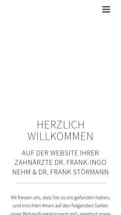 Vorschau der mobilen Webseite zahnaerzte-herdecke.de, Zahnärzte Herdecke-Ruhr - Dr. Nehm & Dr. Störmann