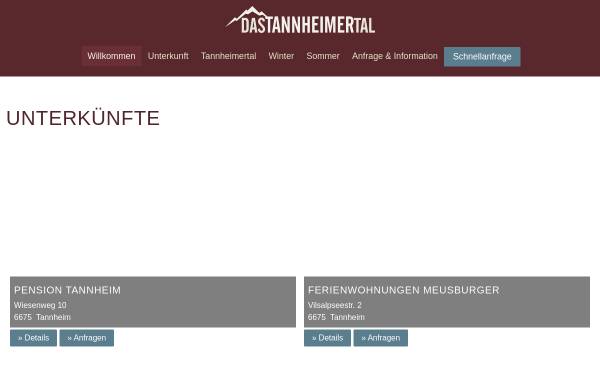 Vorschau von www.das-tannheimertal.at, Das Tannheimer Tal - Ulses GmbH