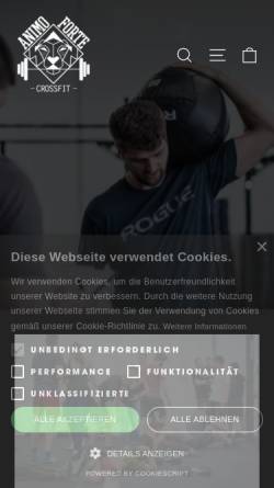 Vorschau der mobilen Webseite animoforte-crossfit.de, Animo Forte CrossFit