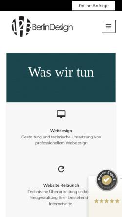 Vorschau der mobilen Webseite www.123-berlin-design.de, 123 Berlin Design