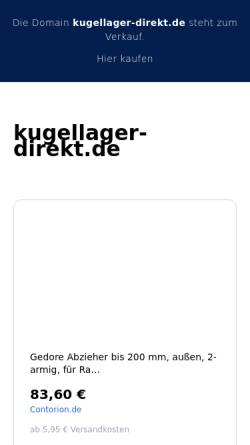Vorschau der mobilen Webseite www.kugellager-direkt.de, Kugellager-Direkt e.K.