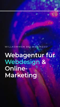 Vorschau der mobilen Webseite www.webiness.de, Webiness