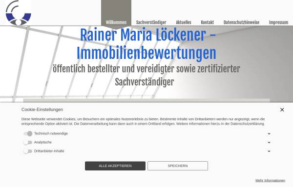 Vorschau von www.loeckener.com, Rainer Maria Löckener, öffentlich bestellter und vereidigter Sachverständiger für Immobilienbewertung