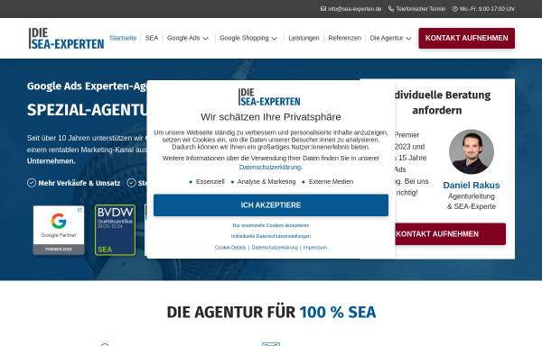 Vorschau von www.sea-experten.de, Die Sea-Experten
