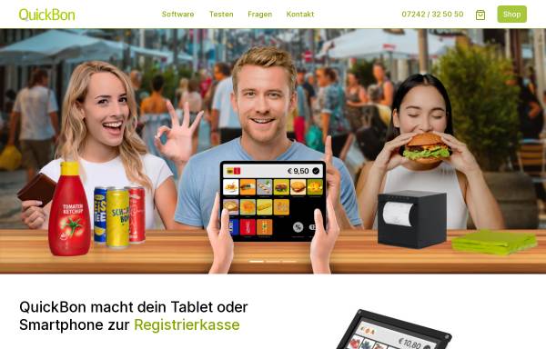 Vorschau von quickbon.com, AppRaum GmbH