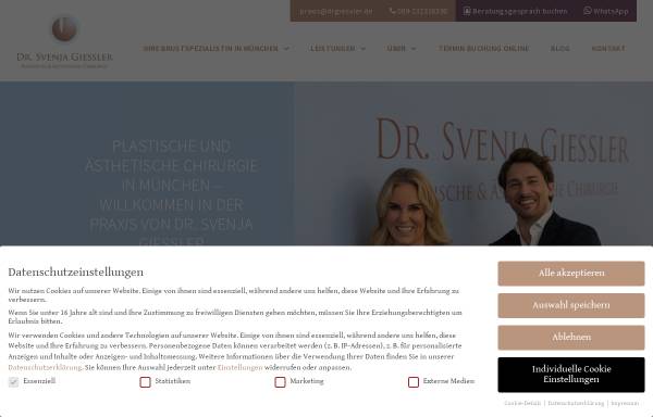 Vorschau von plastische-chirurgie-giessler.de, Plastische Chirurgie Dr. med. Svenja Giessler