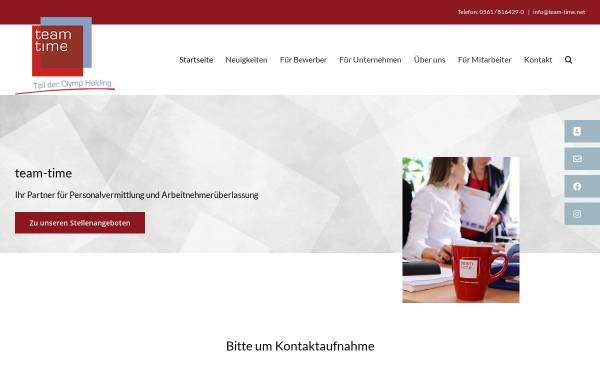 Vorschau von team-time.net, team-time GmbH