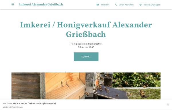 Vorschau von imkerei-honig-alexander-griessbach.business.site, Imkerei Alexander Grießbach