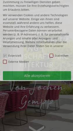 Vorschau der mobilen Webseite www.gempp-gartendesign.de, GEMPP GARTENDESIGN