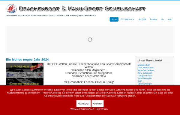 Vorschau von www.drachenboot-fighters.de, Drachenboot und Kanu Sportgemeinschaft im CCF-Witten e.V.