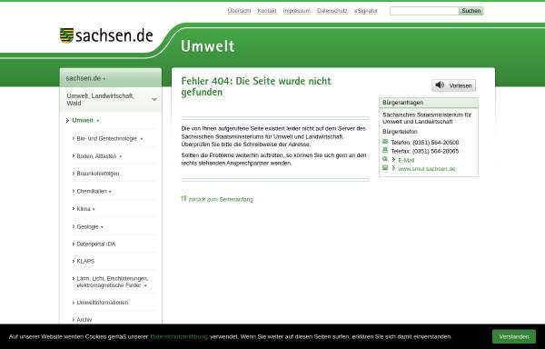 Vorschau von www.umwelt.sachsen.de, Luftqualität in Sachsen