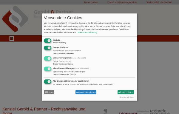 Vorschau von www.kanzlei-gerold.de, Kanzlei Gerold & Partner