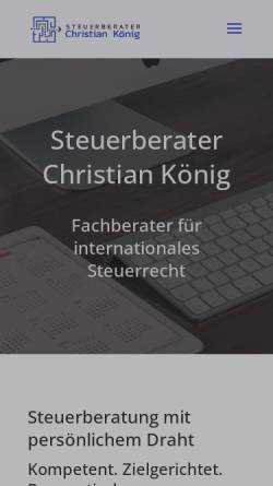 Vorschau der mobilen Webseite www.koenig-steuerberatung.tax, Steuerberater Christian König