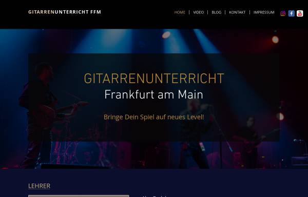 Vorschau von www.gitarrenunterricht-ffm.com, Gitarrenunterricht-Ffm